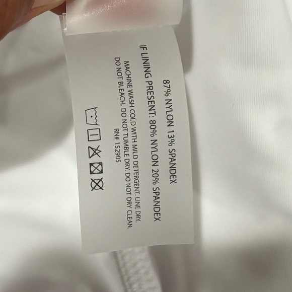 New! GIGI C Lennox White Dress Mesh Perforated Mini Size M - Picture 6 of 7